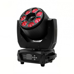 Projecteur à faisceau Bee Eye Beam Wash Zoom 7 pièces 40W avec laser 8W RGB fonctions Marco, tête mobile LED, prix pour spectacle, discothèque, <span class=keywords><strong>DJ</strong></span>, bar, maison de concert - Product Image 4