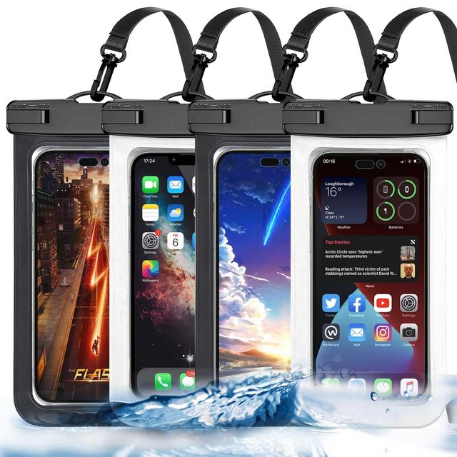 Eco Friendly PVC Waterproof Durable Universal Cellphone Case Dry Bag Phone Pouch Lanyard Customizable Color Logo Multi-function