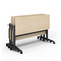 Bureau pliable LEADCOM LS 4-3 avec structure en acier durable, pour salle de conférence, salle de formation, salle de classe, tables d'école