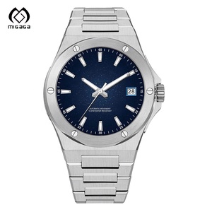 Montre mécanique automatique pour homme Migaga, boîtier en acier inoxydable, cadran en cristal saphir, 40 mm, luminescente - Product Image 2