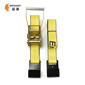 Nhiệm Vụ Nặng Nề Móc Phẳng 5ton 50Mm 2 Inch Lashing Tải Vành Đai Tie Xuống Hàng Hóa Ratchet Dây Đeo