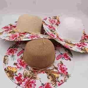 Women Paper Floppy Beach <b>Straw</b> <b>Hat</b> With Print Logo Bowknot Summer Sun <b>Hat</b> Foldable 2024 <b>Straw</b> <b>Hat</b> - Product Image 5
