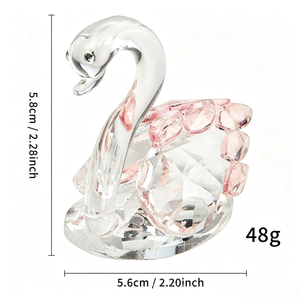 Ornement Cygne en Cristal Coloré Fait Main Écologique – <span class=keywords><strong>Figurine</strong></span> Décorative pour la Maison, Symbole d'Amour, Souvenir, Cadeau de Mariage - Product Image 5