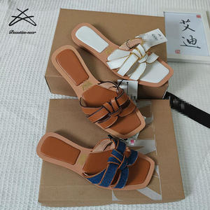 ZAR * all'ingrosso moda moda testa quadrata leggera da esterno cintura fibbia alla moda <span class=keywords><strong>sandali</strong></span> da donna piatte <span class=keywords><strong>sandali</strong></span> pantofole - Product Image 2