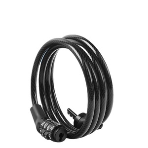<span class=keywords><strong>Candado</strong></span> de Cable Largo de Acero para <span class=keywords><strong>Bicicleta</strong></span> al Por Mayor, Cadena de Combinación de 4 Dígitos Antirrayas - Product Image 2