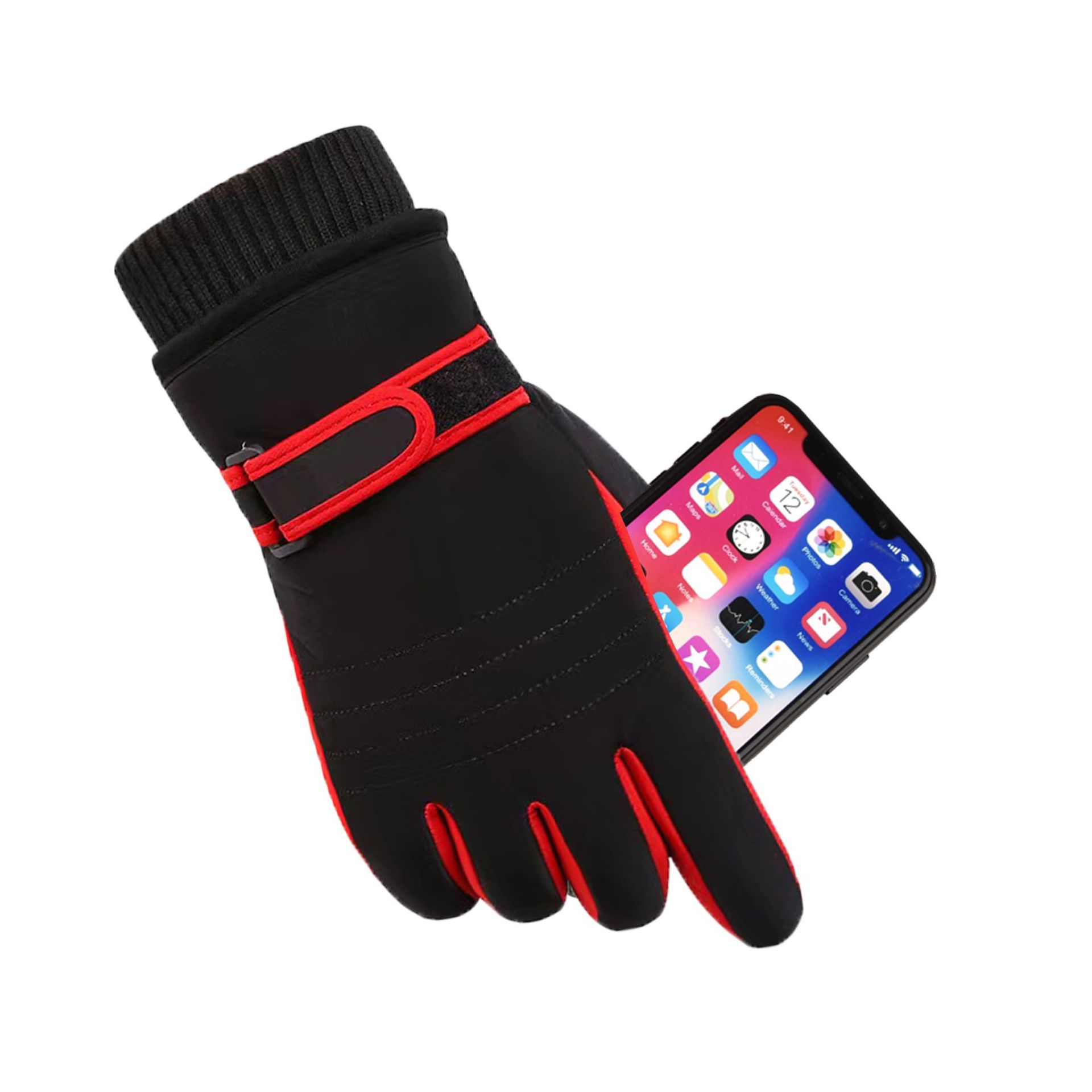 Лидер продаж, спортивные ветрозащитные водонепроницаемые зимние теплые лыжные перчатки для гоночных поездок на велосипеде