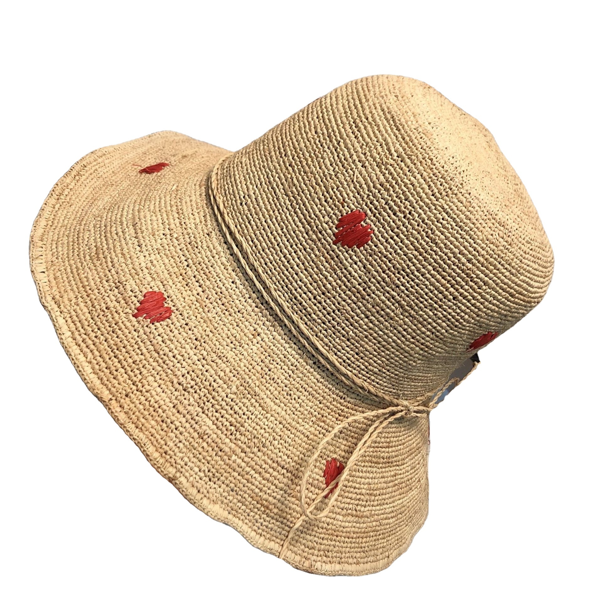 Cotton Bucket Hat Embroidered Packable Sun Cap for Travel Beach Custom Bucket Hat - Embroidered Girls Hat for Trip main image 2
