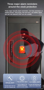 3D Face ID Vidéo Appel Empreinte Digitale Palm <span class=keywords><strong>Code</strong></span> Tuya WIFI Télécommande Clé Carte Entièrement Automatique S666 Serrure Numérique pour la Maison - Product Image 2