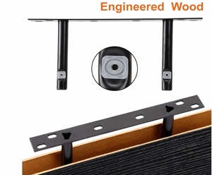 Kệ gỗ treo tường kiểu rustic, dùng cho phòng tắm, phòng khách, phòng ngủ và nhà bếp, trang trí nhà cửa - Product Image 4