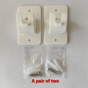 Attaches transparentes étanches pour tringles à rideaux, anneaux rotatifs, crochets adhésifs muraux robustes - Product Image 6