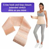 Ceinture amincissante en polyester avec boucle réglable pour le contrôle du ventre et la récupération post-partum