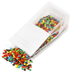 Bolsas de Papel para Alimentos con Fondo Plano Transparente y Ventana Clara, Personalizadas en Blanco, para Panadería, Galletas, Pasteles y Exhibición - Product Image 5