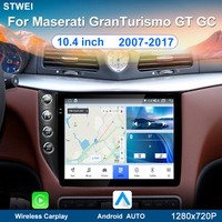 STWEI pour Android 14 Maserati GT GranTurismo 2007-2017 10.4 pouces autoradio multimédia lecteur vidéo GPS navigation CarPlay sans fil