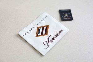 Wholesale Brand Logo Woven Garment Labels Tag Customized High Density Woven Label for Clothing - Product Image 6