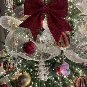 Grosir pohon lampu dekorasi ornamen natal DIY dapat disesuaikan warna penuh ramah lingkungan beraroma plastik kualitas tinggi - Product Image 2