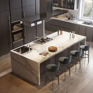Ücretsiz tasarım çin modüler mutfak dolabı mobilya modern siyah mutfak montajı için hazır