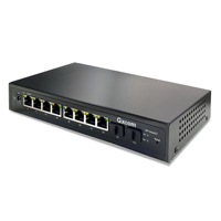 Switch Ethernet Fanless Multi-Giga a 8 Porte 2.5G RJ45, Gestito via Web, con QoS e VLAN, 2x 10G SFP+