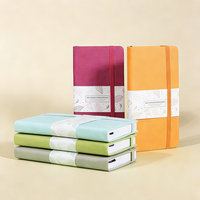 Journal à points A5 personnalisé, couverture rigide colorée, papeterie de qualité supérieure, journal en lin, journal de gratitude, 160 g/m²