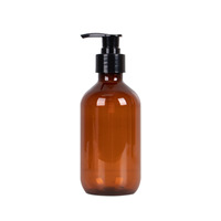 Bouteille en plastique PET personnalisée en gros avec pompe à lotion, épaule ronde, 300 ml, 400 ml, 700 ml, emballage pour shampooing, gel douche, soins capillaires
