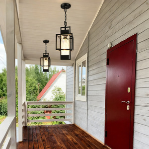 Rustic Iron <b>Ceiling</b> <b>Light</b> Led Pendant For Hallway Staircase Outdoor Indoor Use - Product Image 2