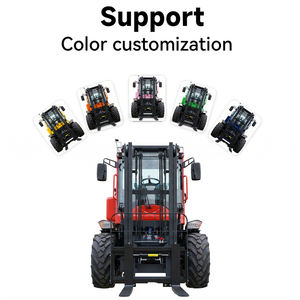 Chariot élévateur diesel tout-terrain 4x4 de 3 à 6 tonnes, chariot élévateur télescopique robuste pour terrains accidentés, <span class=keywords><strong>service</strong></span> de location - Product Image 3