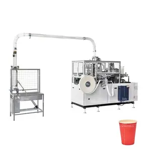 Paper cup production making forming machine for single pe coated paper cups coffee tea mil cup with collector