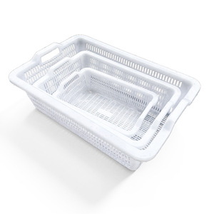 Plastic Square Draining Rack With Double Layer For Vegetable Fruit Washing And Storage Reusable Kitchen Sink Basket - Product Image 4
