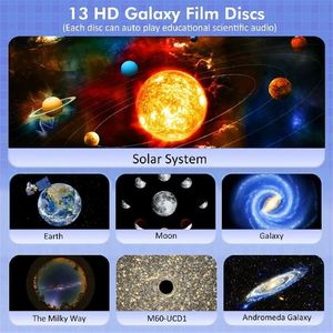 Projecteur Galaxie Étoilée Rotatif à 360° avec 12 Films, Veilleuse LED pour Enfants, Jouet et Décoration de Chambre à Coucher – Vente Chaude Usine - Product Image 2