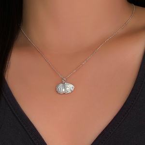 Collier de mode en gros pour femmes, bijoux d'été, collier de perles coquillages plaqué or 18 carats pour femmes - Product Image 6