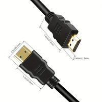 Haute qualité 4K câble de connexion HDMI plaqué or PVC veste cuivre CCS conducteur torsadé vidéo HDMI câble paire TV ordinateur
