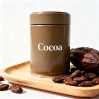 Boîte à thé et à café vintage de luxe 150 ml, boîte de rangement pour thé vert en feuilles et poudre de grains de café, boîte à provisions pour aliments
