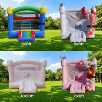 Château gonflable commercial pour la location de fêtes, château gonflable blanc pour enfants, château de saut gonflable