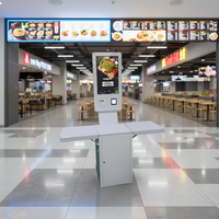 Terminal de commande en libre-service à écran tactile personnalisable au prix d'usine, kiosques de paiement pour restaurants, système d'exploitation Windows/Android, 1 an
