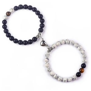<span class=keywords><strong>Bracelet</strong></span> de couple tendance « Attraction Cœur à Cœur » pour femme, design de niche, aimant, ensemble de bracelets à la mode - Product Image 3