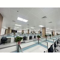 Poste de travail insonorisé pour personnel de bureau, poste de travail modulaire moderne, bureau de travail pour 3, 4 ou 5 personnes