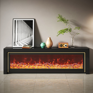 <span class=keywords><strong>Cheminée</strong></span> électrique linéaire à économie d'énergie avec LED RVB à changement de couleur pour la décoration de salon - Product Image 3