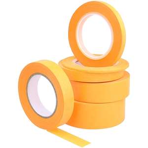 Cinta Adhesiva para Pintores UJANG, Resistente a los Rayos UV por 7 Días, Cinta de Papel Washi Amarilla para Delimitar Líneas Nítidas en Paredes, para Pintar Paredes y Madera - Product Image 1