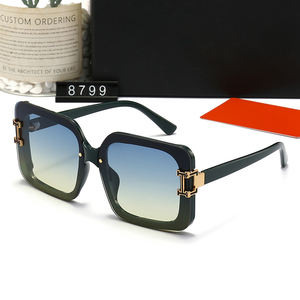 Gafas de sol con montura cuadrada a la moda, gafas de sol personalizadas de diseñador de marca de lujo <span class=keywords><strong>2022</strong></span> <span class=keywords><strong>para</strong></span> <span class=keywords><strong>mujer</strong></span>, gafas de sol clásicas modernas Uv 400 <span class=keywords><strong>para</strong></span> hombre - Product Image 3