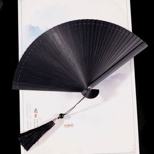 Mini Abanico de Bambú de 16cm/18cm con Logotipo Grabado Personalizado, Artesanía de Bambú - Product Image 6