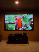 Écran de projection ALR à cadre fixe Telon 120" 16:9 4K PET Crystal pour projecteur à ultra courte focale, écran de projection anti-reflet de la lumière ambiante