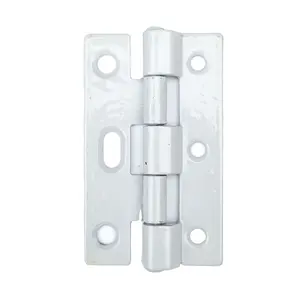 HM1220 White Spray Paint Iron Door Hinge 75*45*2.0mm Asymmetric Design Window Hinge