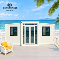 Maison conteneur extensible moderne pour maisons de vacances et hébergements de villégiature avec options personnalisées d'aménagement extérieur et intérieur