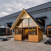Maison modulaire préfabriquée moderne, démontable, intelligente et compacte pour bureau de jardin