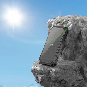 Chargeur d'énergie solaire pratique de grande capacité, trésor de recharge d'urgence sans fil, alimentation mobile - Product Image 5