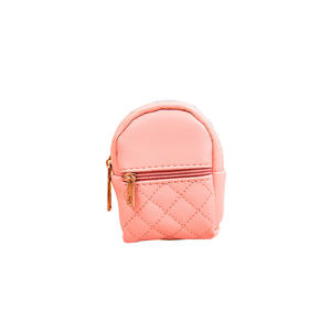 Fashionable Multifunctional <b>Mini</b> <b>Backpack</b> PU <b>Leather</b> Key Chain Available in Different Colors Coin Purse Included - Product Image 4