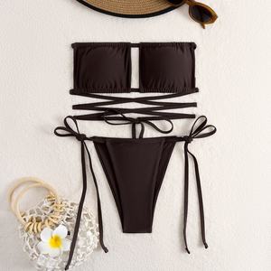 2025 Beach Hot Ladies Leopard Two Piece String <strong>Bikini</strong> <strong>Mikro</strong> Ekstrim for Women Sexy Suit Animal Print Swimsuit Custom Swimwear - Product Image 5