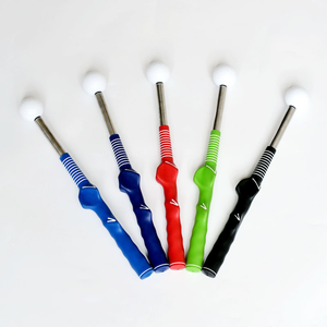 Venta al por mayor personalizado Golf Swing práctica Club entrenador interior práctica calentamiento palo Flexible entrenamiento antideslizante Golf agarre entrenador - Product Image 1