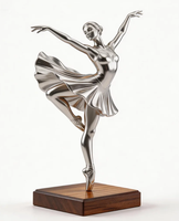Trofeos de Metal Grabados y Pulidos Ecológicos Hechos a Medida para Danza, Fotografía, Voleibol, Fútbol, Tenis y Eventos Deportivos