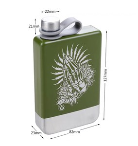 Du Lịch Ngoài Trời phẳng chai rượu vang sang trọng hình vuông 304 thép không gỉ Mini 8oz <span class=keywords><strong>Hip</strong></span> Flask cho người đàn ông phụ nữ cho cắm trại Quà Tặng - Product Image 2