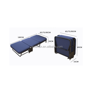 <span class=keywords><strong>Lit</strong></span> simple de grande taille portable et pliable pour adultes convertible et <span class=keywords><strong>extensible</strong></span> pour l'appartement scolaire ou l'entrepôt - Product Image 4
